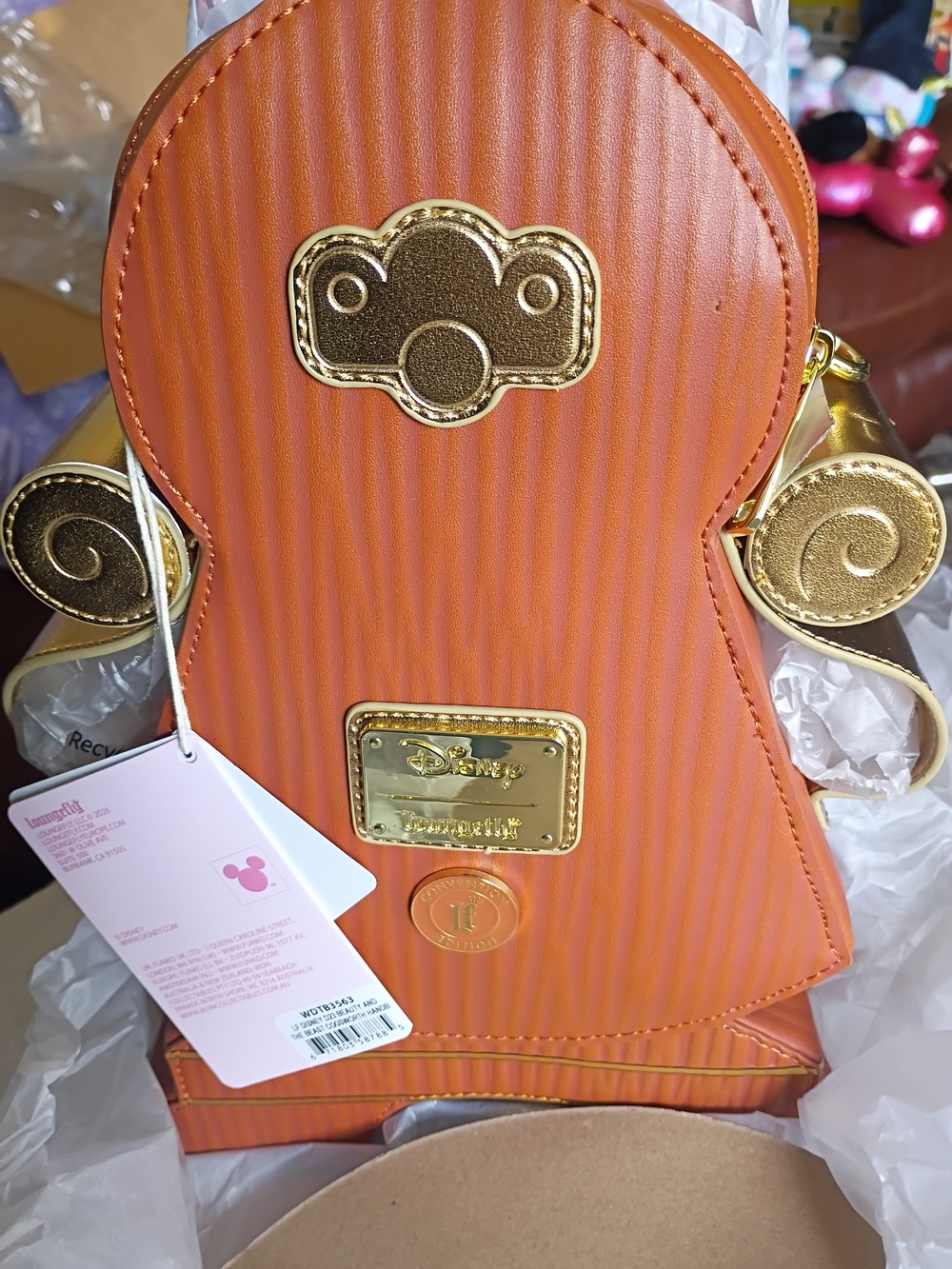 Disney Loungefly D23 Limited Edition Cogsworth Beauty And The Beast - Picture 2 of 3